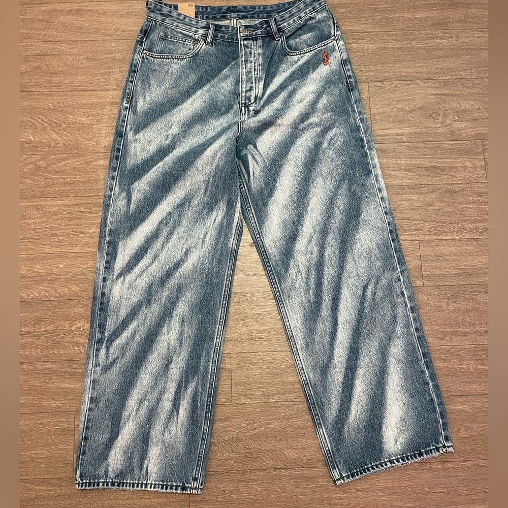 Ksubi maxx choas size 34 wide leg jeans bnwt